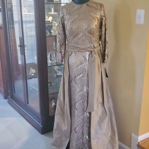 Long-Sleeve Sequin Gown from Neiman's Marcus